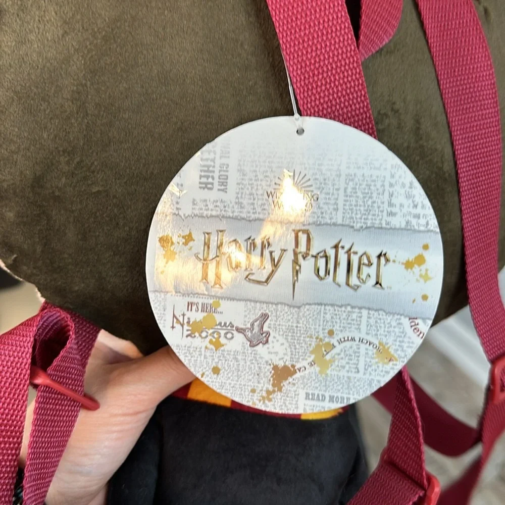 Harry Potter Hogwarts Warner Bros Universal Park Plush Backpack Adjustable Strap